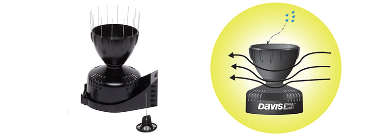 AeroCone rain collector for Vantage Pro2 weather station diagram